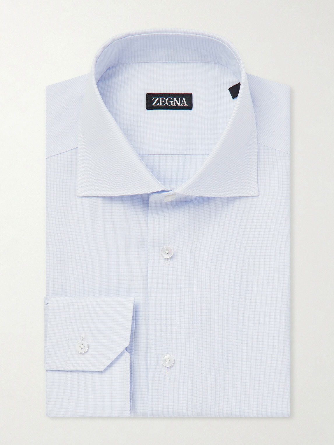Zegna - Trofeo Cotton-Poplin Shirt - Blue