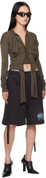 Ottolinger Black Wrap Track Shorts