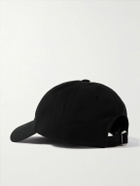 CELINE - Logo-Embroidered Cotton-Gabardine Baseball Cap - Black