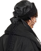 VAQUERA Black Satin Sailor Bucket Hat