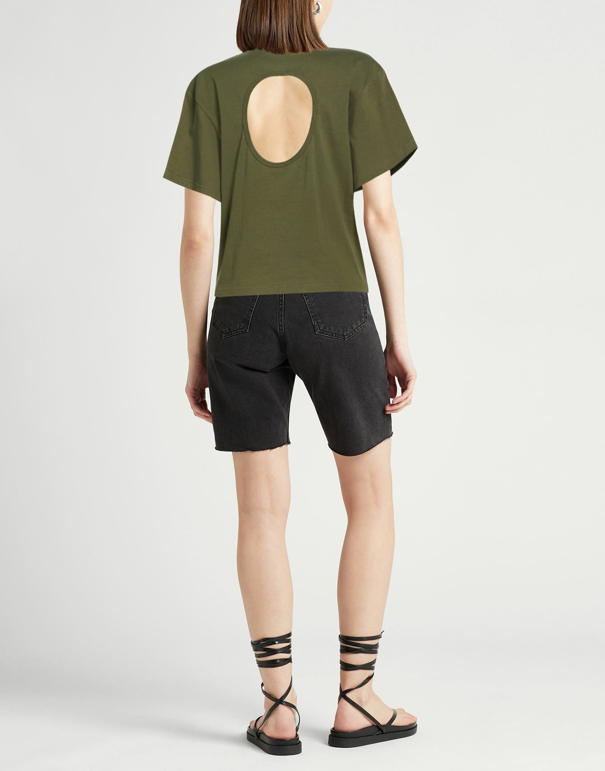 Matteau Womens T-shirt Military in Green