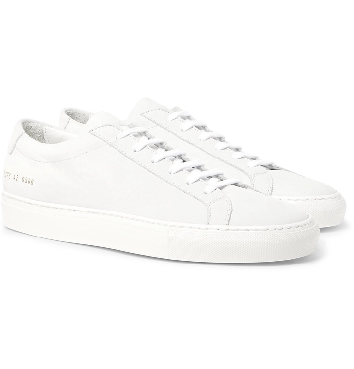 Photo: Common Projects - Achilles Lux Nubuck Sneakers - White
