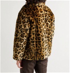 Wacko Maria - Leopard-Print Faux-Fur Coat - Neutrals