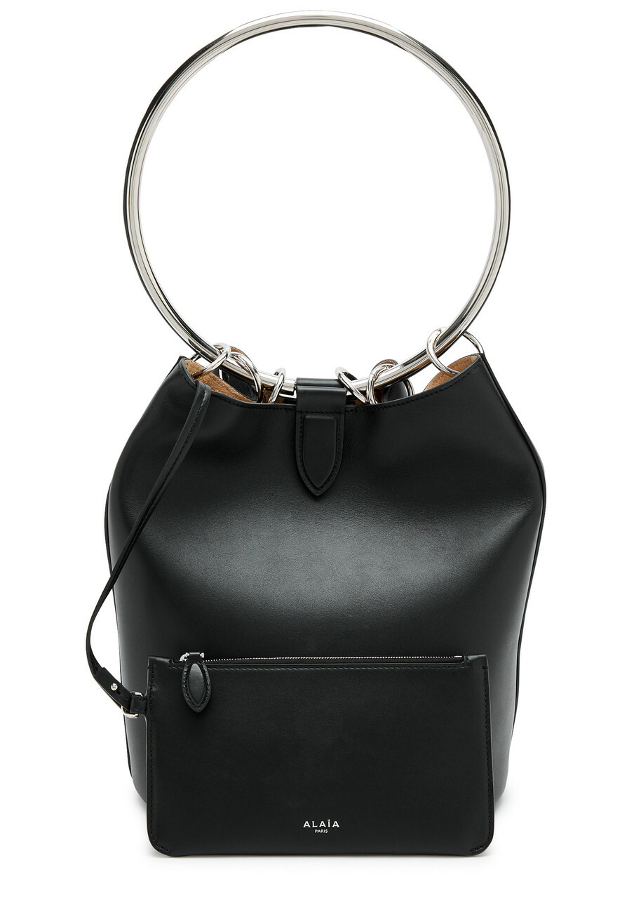 Alaïa Ring Large Leather Bucket bag - Black - One Size ALAÏA