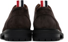 Thom Browne Brown Calf Suede Commando Sole Derbys