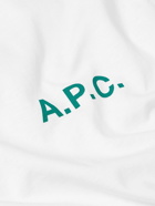 A.P.C. - Mike Logo-Print Cotton-Jersey T-Shirt - White