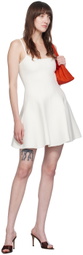 Fleur du Mal White Flared Minidress