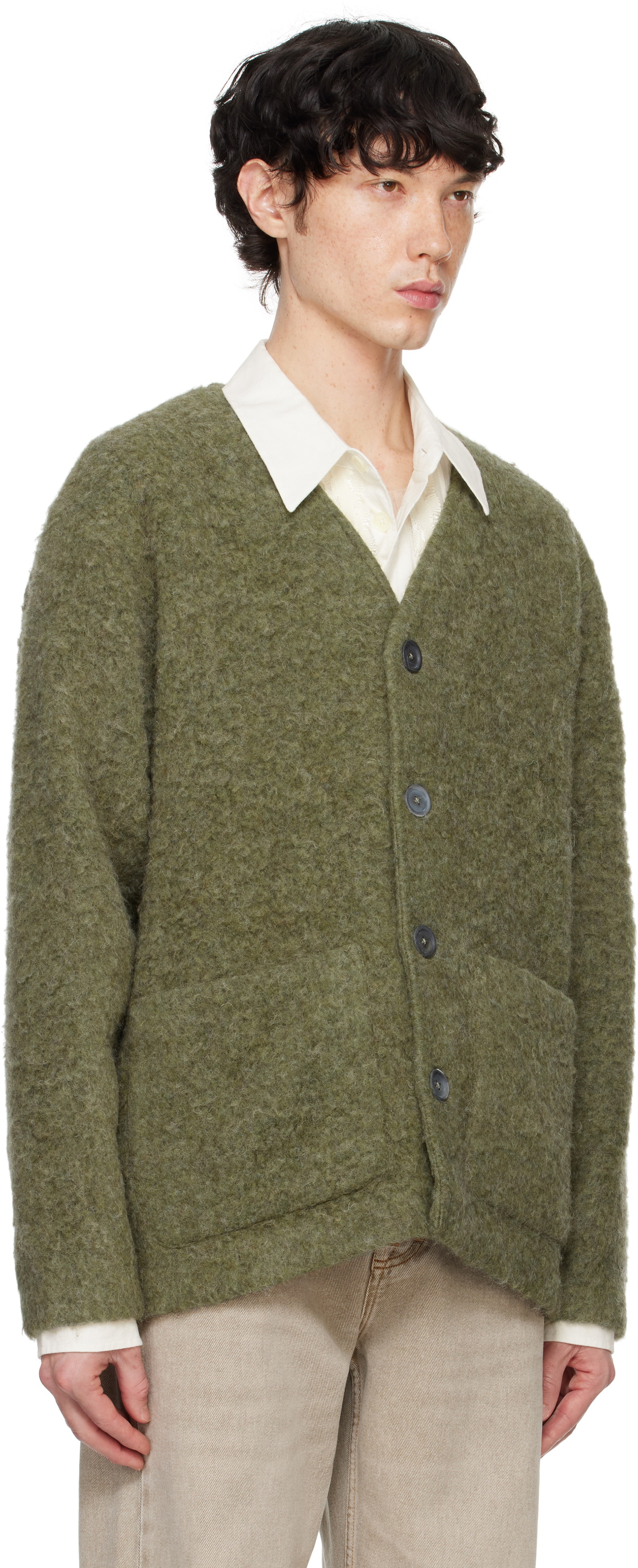 トップス OUR LEGACY CARDIGAN OLIVE MOHAIR Cardigan in Olive – SVRN