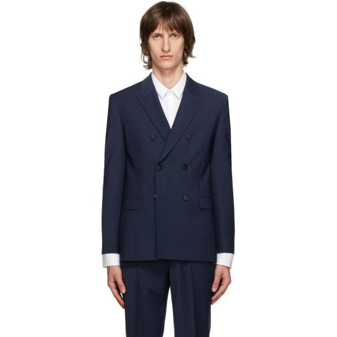 Hugo Navy Slim Fit Wool Jacket Hugo Boss