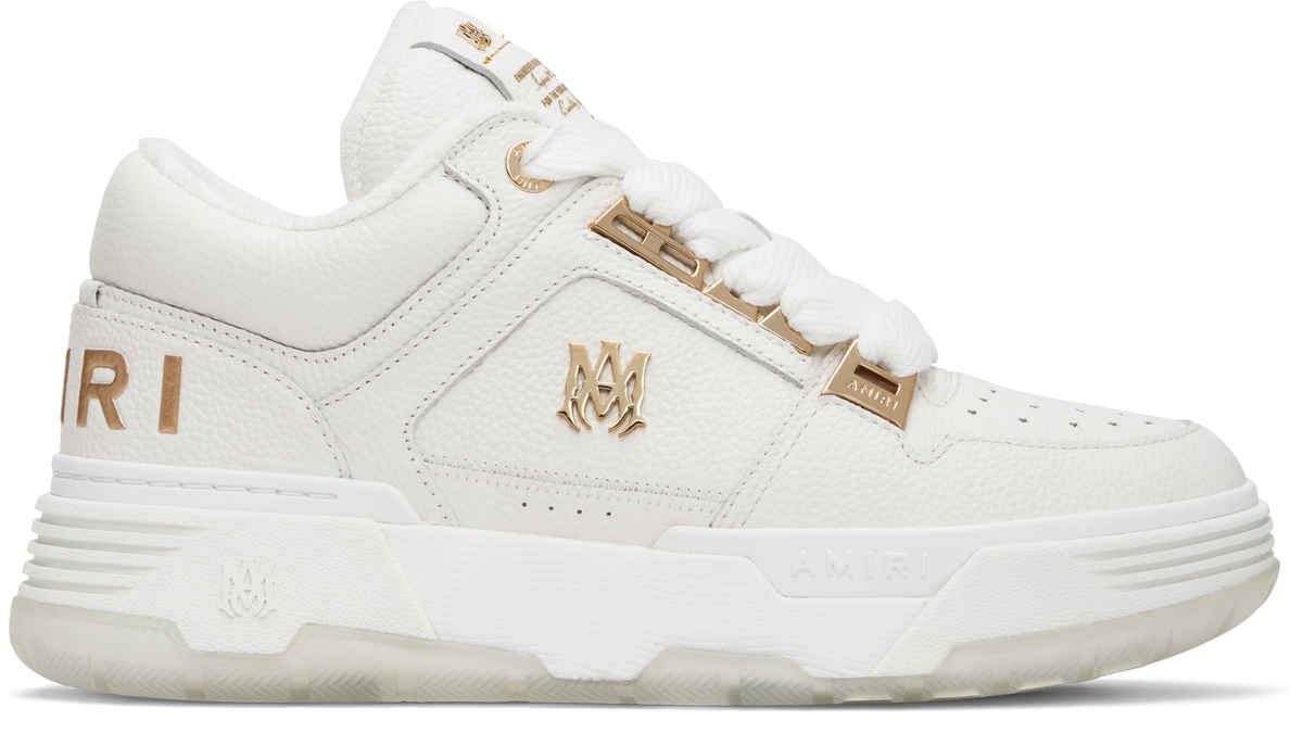 AMIRI White Metallic MA-1 Sneakers Amiri
