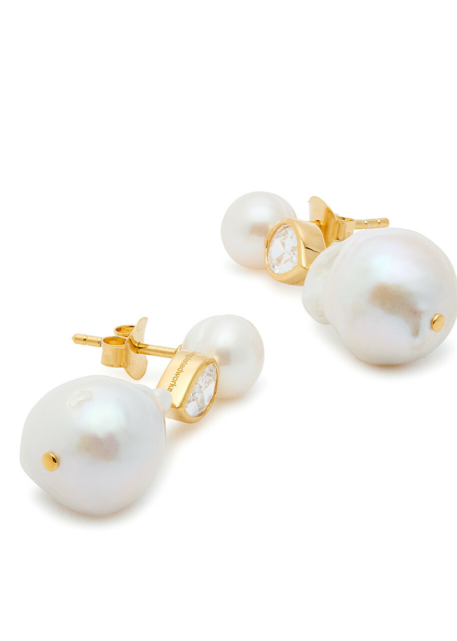 Completedworks Pulp 14kt Gold-plated Drop Earrings - Pearl - One Size