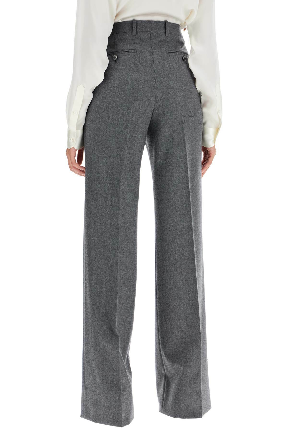 TOM FORD flannel bootcut pants in Grey