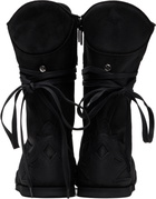 Ann Demeulemeester Black Palne High-Top Boxing Sneakers