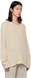 Our Legacy Beige Double Lock Sweater