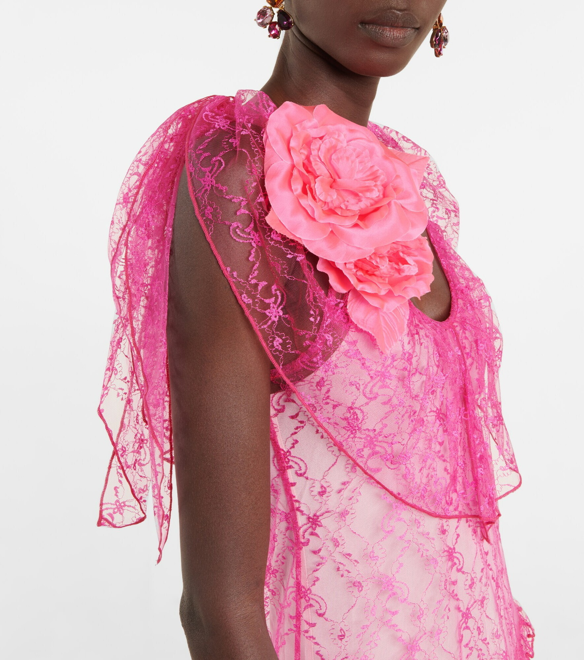 Rodartedresses Rodarte - Floral lace maxi dress Rodarte