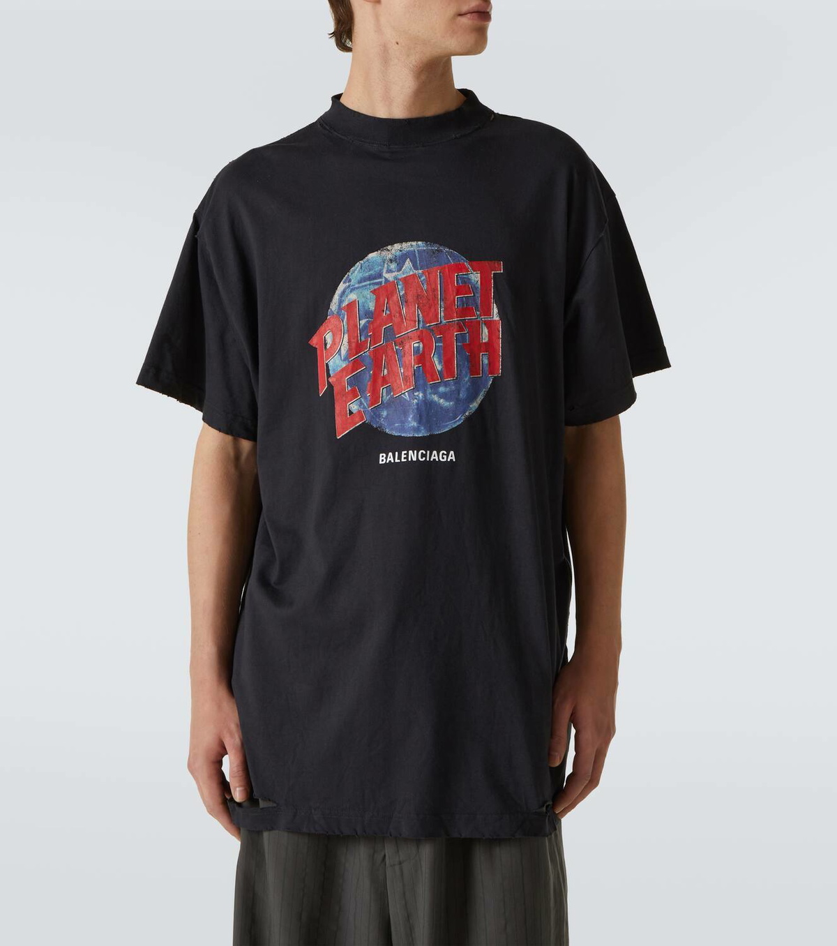 Balenciaga Planet Earth oversized cotton T-shirt Balenciaga