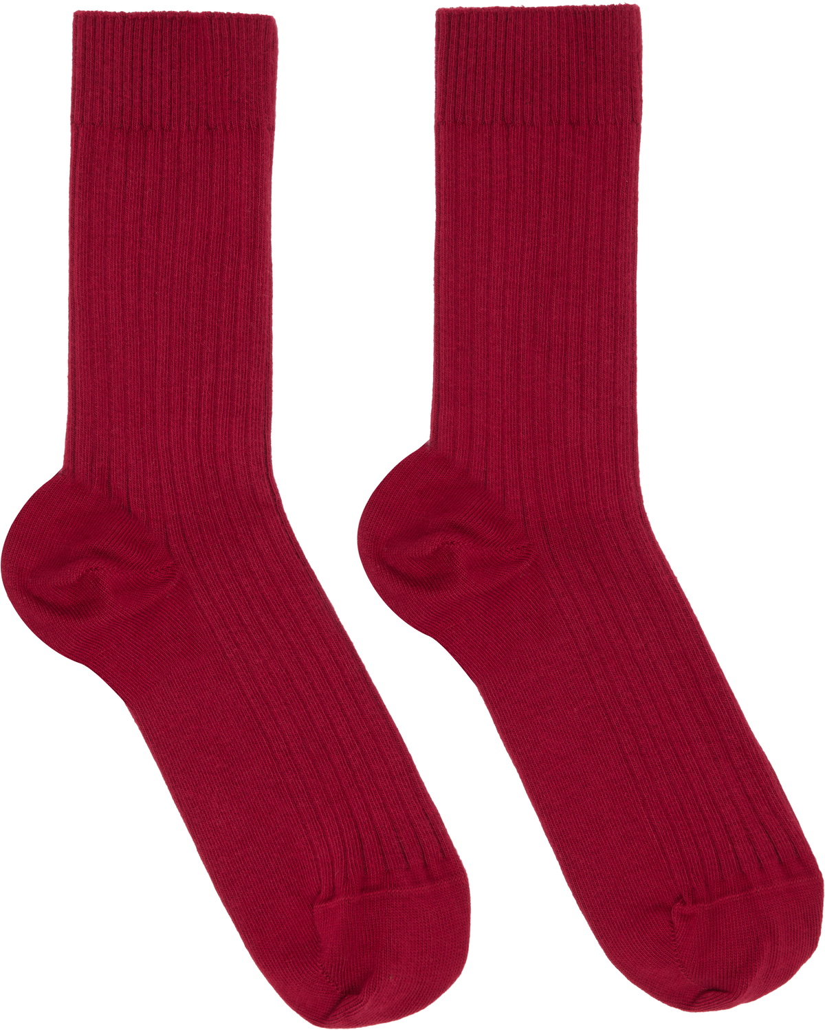 Baserange Three-Pack Multicolor Organic Cotton Rib Overankle Socks
