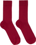 Baserange Three-Pack Multicolor Organic Cotton Rib Overankle Socks