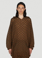 Isa Boulder Check Knit Hooded Sweater