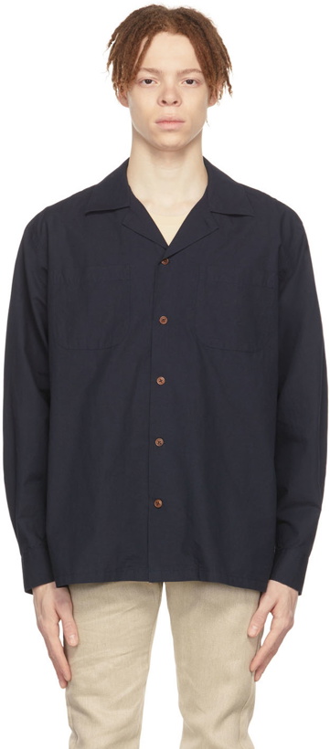 Photo: Nudie Jeans Navy Vincent Shirt