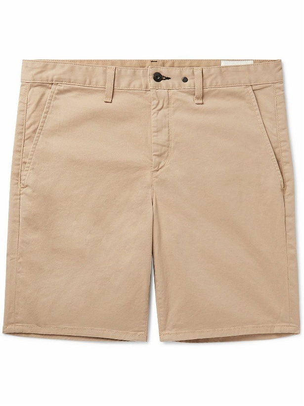 Photo: Rag & Bone - Slim-Fit Cotton-Blend Twill Chino Shorts - Neutrals