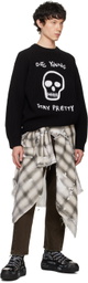 R13 Black Wool Boyfriend 'Die Young' Sweater