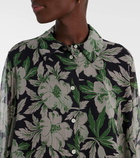 Loewe Floral silk crépon shirt