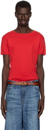 Second/Layer Red Ribbed Swayzee T-shirt