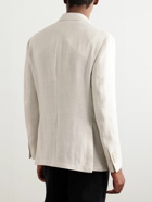 Lardini - Slim-Fit Linen and Wool-Blend Twill Blazer - White