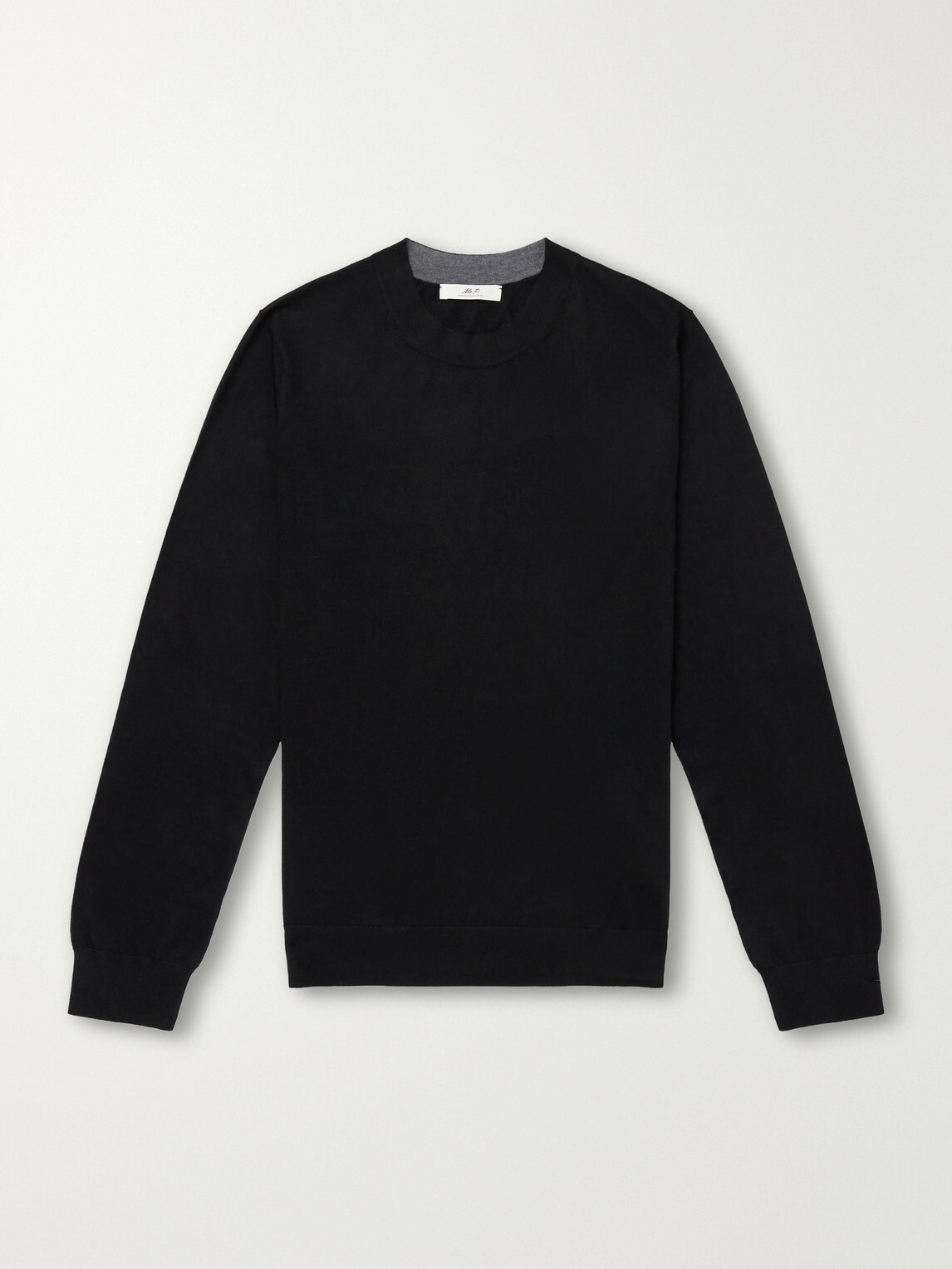 Mr P. - Cashmere and Silk-Blend Sweater - Black