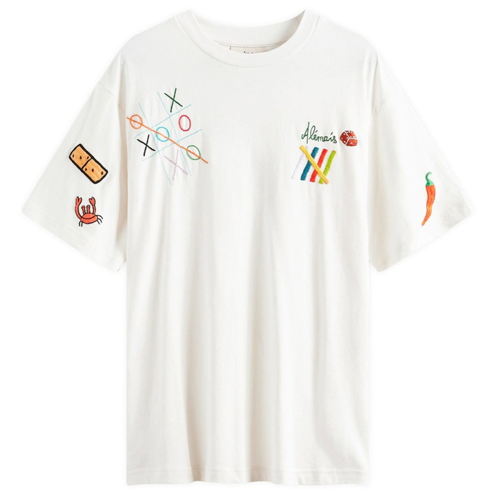 Photo: Alemais Women's Players Embroidered T-Shirt in Cream