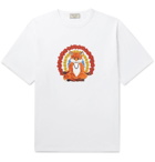 Maison Kitsuné - Printed Cotton-Jersey T-Shirt - White