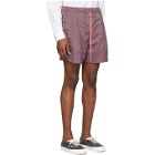Rochambeau Purple Plaid Sport Shorts
