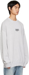 Balenciaga Gray BB Paris Icon Sweater