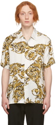 Versace Jeans Couture White Regalia Baroque Short Sleeve Shirt