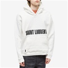 Saint Laurent Men's Bold Logo Hoody in Natural