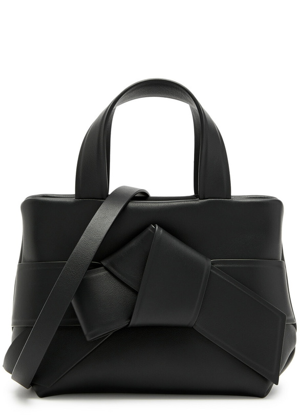Photo: Acne Studios Musubi Micro Leather top Handle bag - Black - One Size