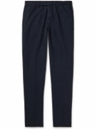Boglioli - Tapered Cotton and Linen-Blend Twill Suit Trousers - Blue