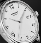 Montblanc - Tradition Automatic 40mm Stainless Steel and Alligator Watch, Ref. No. 112609 - White