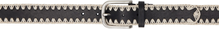 Photo: CMMN SWDN Black & Beige Crochet Leather Belt