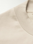 Fear of God - Logo-Flocked Cotton-Jersey T-Shirt - Neutrals
