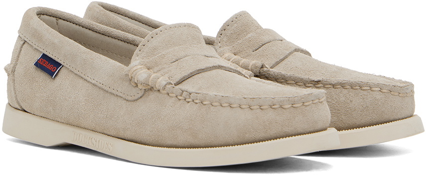Sebago Beige Dan Boat Flesh Out Loafers