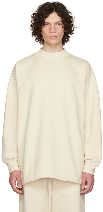 Photo: Essentials Off-White Relaxed Sweatshirt