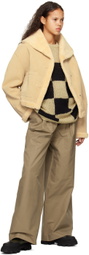 TheOpen Product Beige Check Sweater