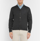 Brunello Cucinelli - Cashmere and Silk-Blend Cardigan - Charcoal