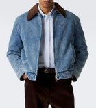 Ami Paris Ami de Coeur corduroy-trimmed denim jacket