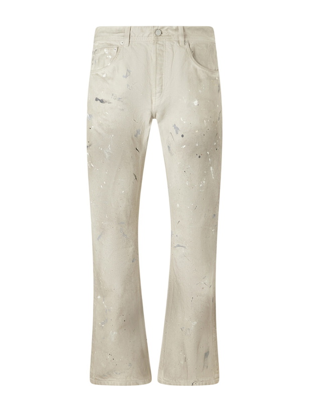 Photo: Enfants Riches Déprimés - Flared Paint-Splattered Jeans - White