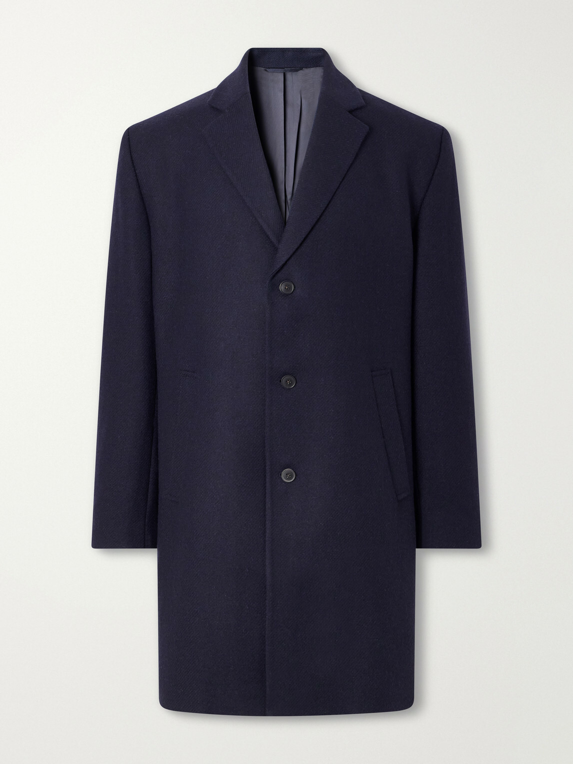 Portuguese Flannel - Wool-Twill Coat - Blue