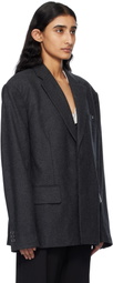 Helmut Lang Gray Driver Blazer