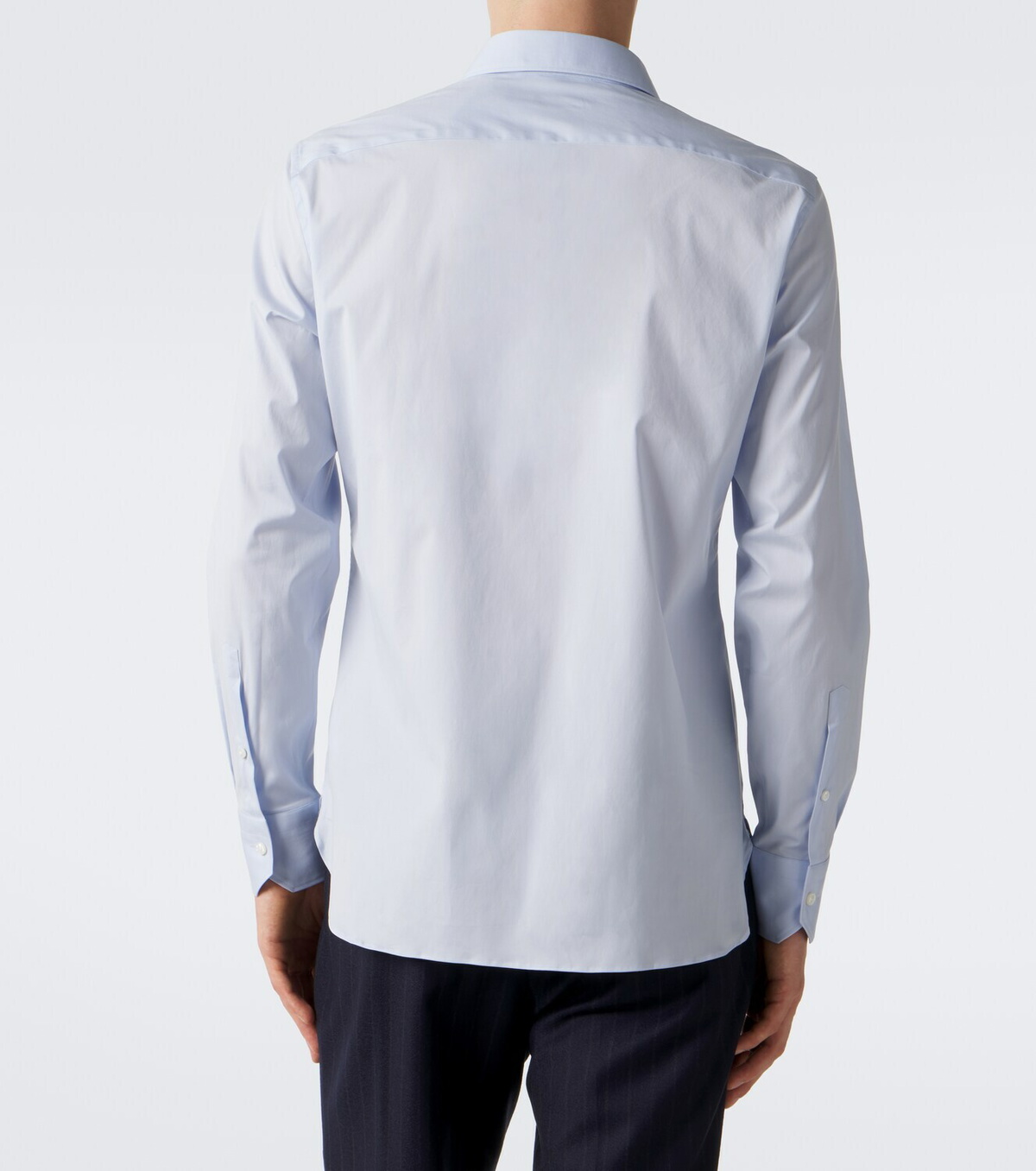 Zegna Cotton-blend poplin shirt